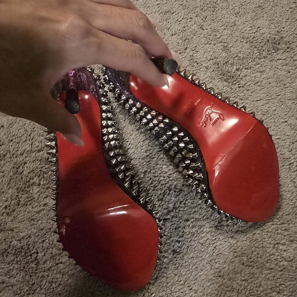 Studded Peep-Toe Heels - Picture 4 of 5